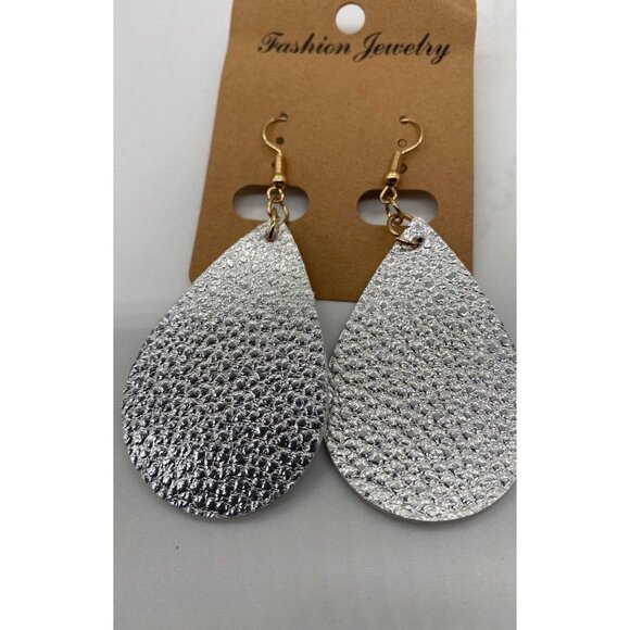 Women's Sliver Teardrop Statement Earrings Fashion Jewelry Hook Style Lightweigh - Picture 7 of 7